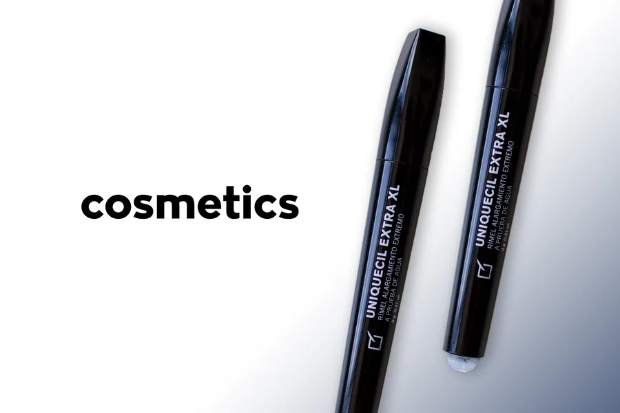 Self-adhesive labels for cosmetics
